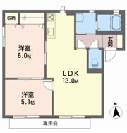 バリュージュ古川南 A棟の間取り画像
