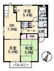 ビック イースト B棟の間取り画像