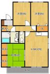 ニューセジュール緑ヶ丘の間取り画像