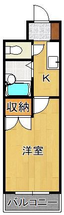 トーケン設計戸畑駅前Iの間取り画像