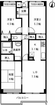 グランツ石神井の間取り画像