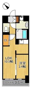 THE APARTMENT 開の間取り画像
