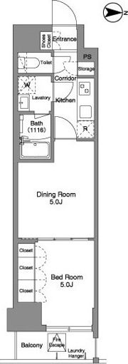 LumiCourtMITAKAの間取り画像