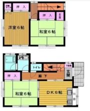 一戸建貸家の間取り画像