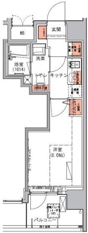 ハーモニーレジデンス池袋＃002の間取り画像