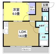 蜆塚ヴィラージュ B-の間取り画像