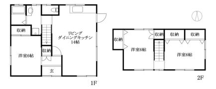 サンフラワー高野（メゾネット）の間取り画像