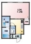 シャンテ四ツ井の間取り画像