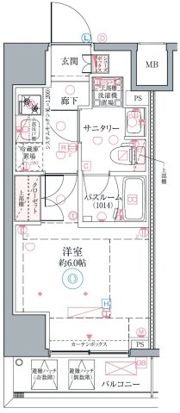 クレヴィスタ横浜関内Ⅱの間取り画像