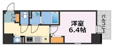 エスリード難波ザ・ブライトの間取り画像