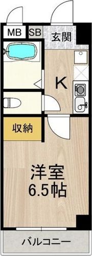 おおきに北梅田サニーアパートメントの間取り画像