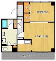 アビタシオン清水の間取り画像
