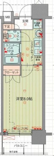 パルティール原駅前の間取り画像