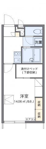 レオパレスアドヴァンテージの間取り画像