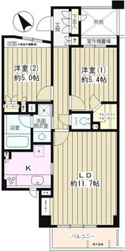 ピュアステージ千歳船橋の間取り画像