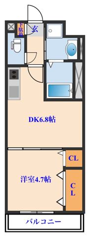 アスコット花京院の間取り画像