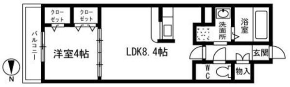 エストレーア薬院の間取り画像