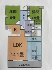 シャトレ御棚の間取り画像