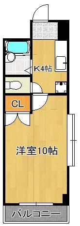 アヴィニール清水の間取り画像