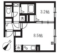 エルファーロ目黒Ⅰの間取り画像