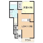 サンライズ東 A棟の間取り画像