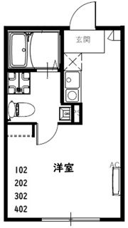 RSC竹ノ塚の間取り画像