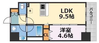 Fuku島之内の間取り画像