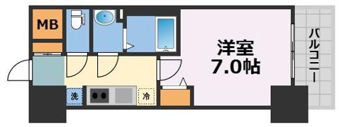 スワンズシティ大阪クレアストの間取り画像