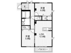 ディアコルモⅡの間取り画像