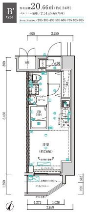 クラリッサ横浜阪東橋の間取り画像