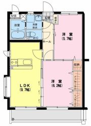エバーグリーンの間取り画像