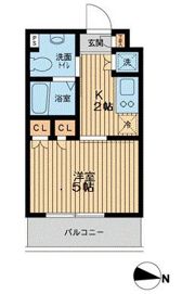 エスティメゾン武蔵小山の間取り画像