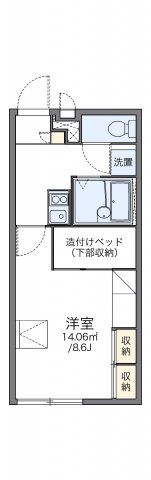 レオパレス純の間取り画像