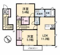 ボナールS Ⅲ棟の間取り画像