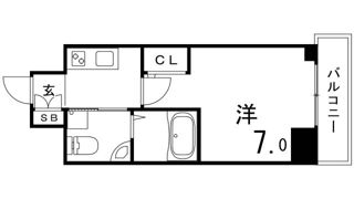セレニテ神戸元町クレアの間取り画像