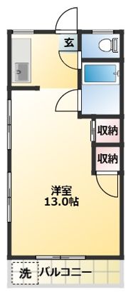 長岡マンションの間取り画像