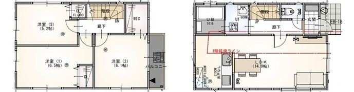 グランソフィア中央区円阿弥 C -の間取り画像