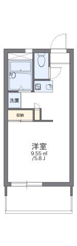 レオパレスねむの木の間取り画像