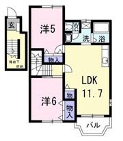 シャンブレーヌ Aの間取り画像