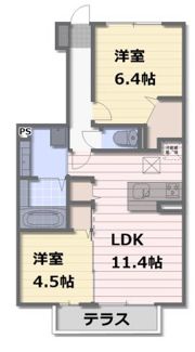 エスポワール高原2の間取り画像