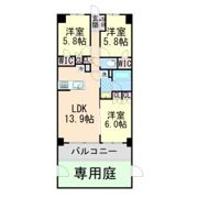 ミレーネ神戸住吉本町の間取り画像
