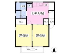 アルカディアAの間取り画像
