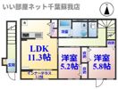 （仮称）千葉市中央区大森町新築アパートの間取り画像