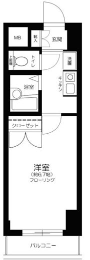 メインステージ西麻布の間取り画像