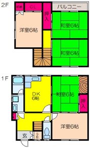 室堂町戸建の間取り画像