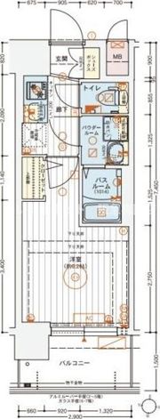 エステムコート新大阪 X VIパルスの間取り画像