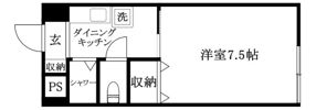 KBコート竹原の間取り画像