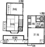 関町東2－15貸家の間取り画像