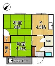 シャトー城野の間取り画像