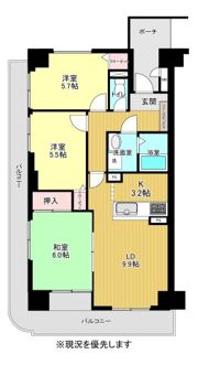 グランヴィ和合 512号室の間取り画像